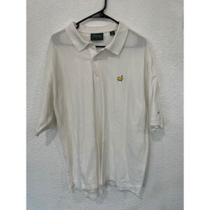 Vintage Masters Collection Polo Shirt Men's XL White Masters Golf Logo Hong Kong